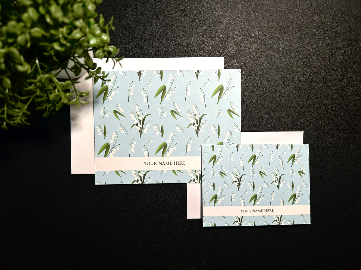 Bifold Notecard Set - Lily of the Valley 2