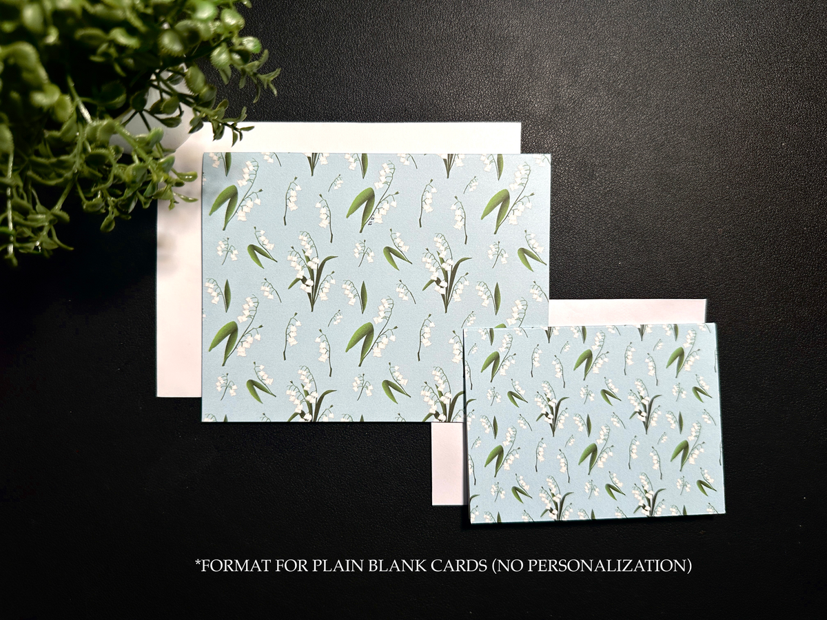 Bifold Notecard Set - Lily of the Valley 2