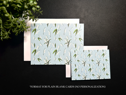 Bifold Notecard Set - Lily of the Valley 2