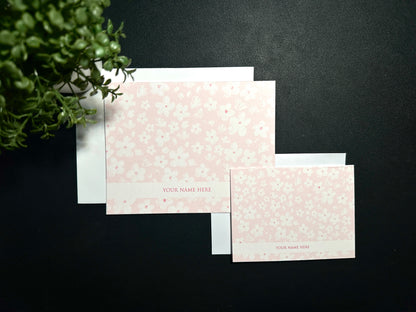 Bifold Notecard Set - Sakura Blossoms 2