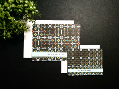 Bifold Notecard Set - Sashiko 1
