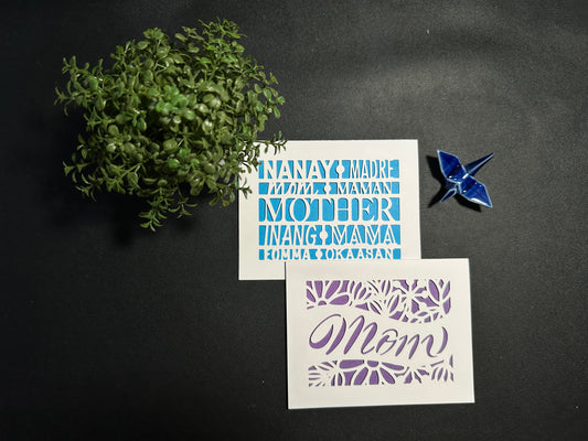 Die-cut Bifold Card - Mom