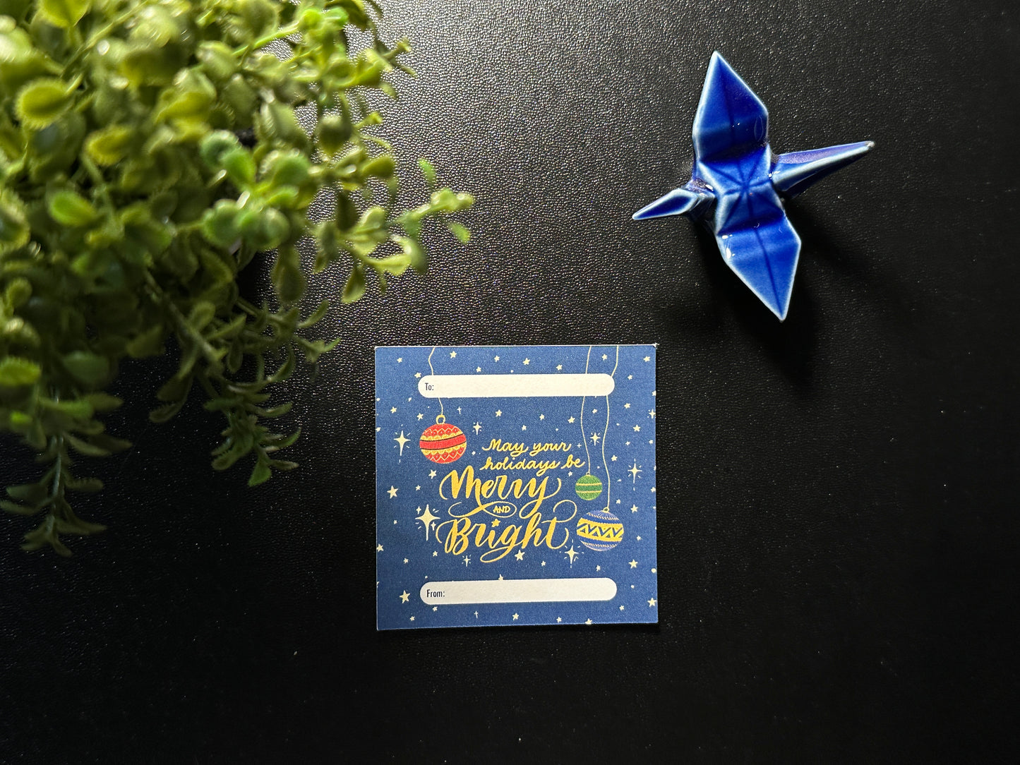 Die Cut Holiday Gift Tags - Merry & Bright