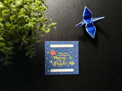 Die Cut Holiday Gift Tags - Merry & Bright