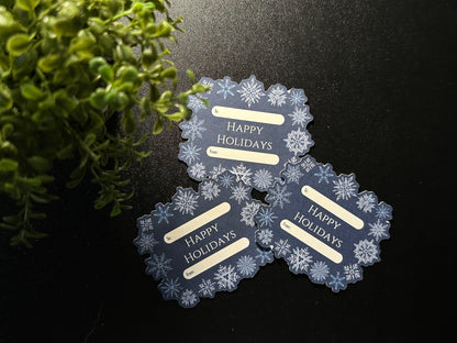 Die Cut Holiday Gift Tags - Holiday Snowflakes