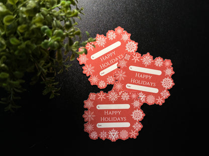 Die Cut Holiday Gift Tags - Holiday Snowflakes