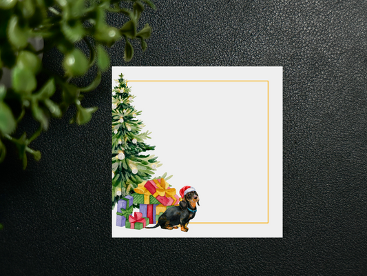 Square Gift Tags - Holiday - Dachshund