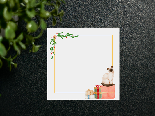 Square Gift Tags - Holiday - Siamese