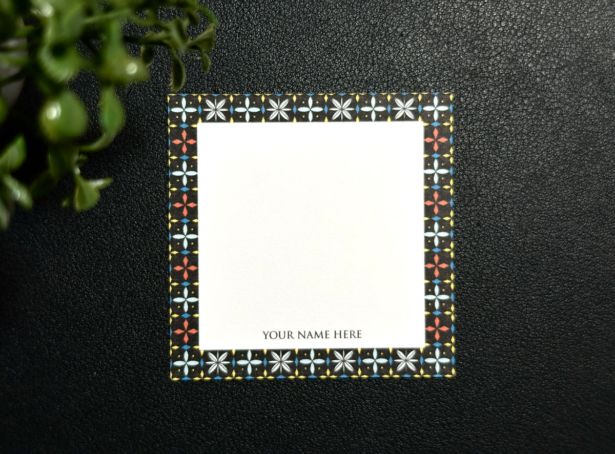 Square Gift Tags - Sashiko 1