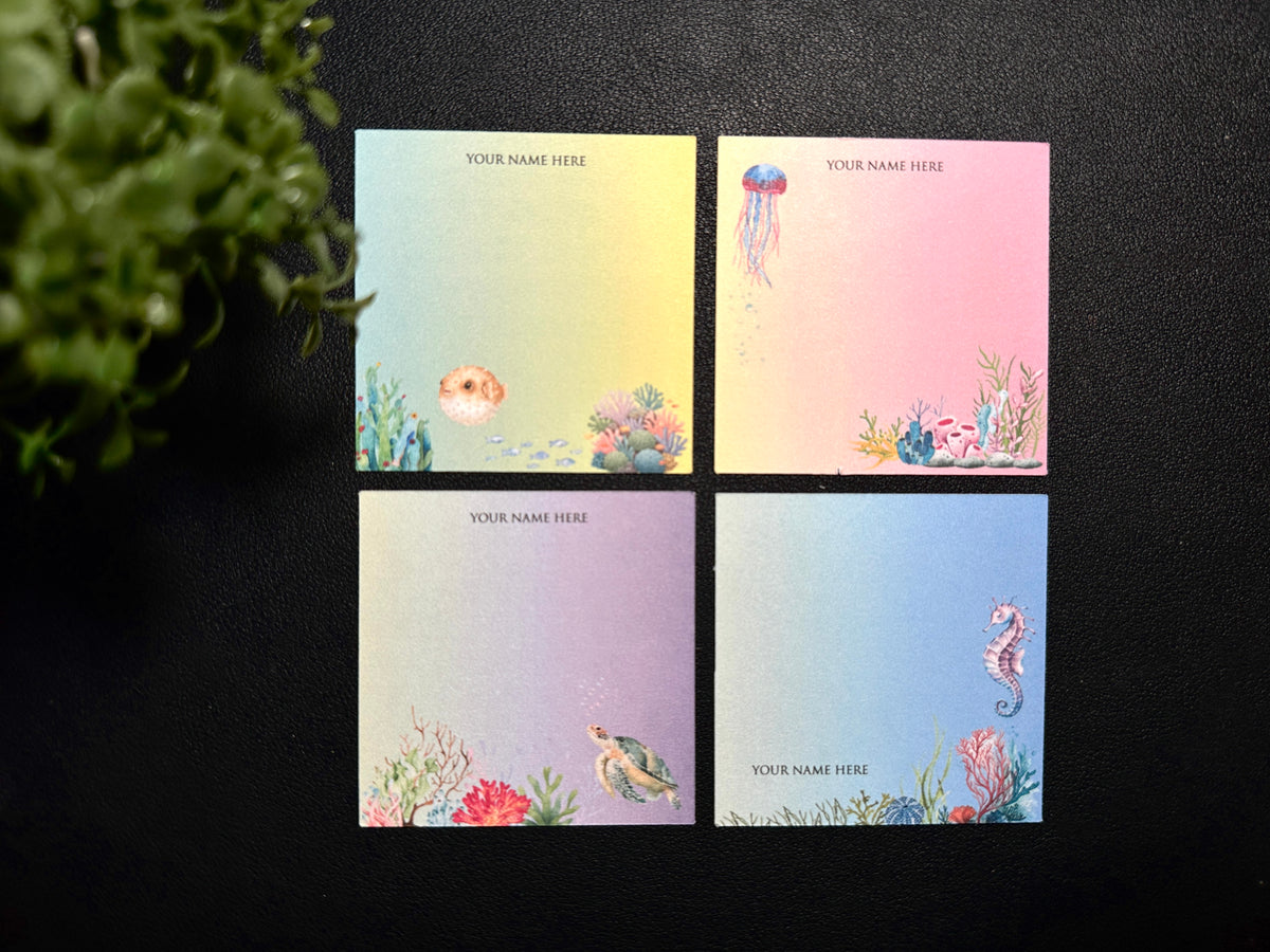 Square Gift Tags - Under the Sea