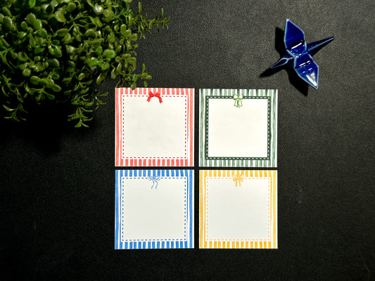 Square Gift Tags - Stripes