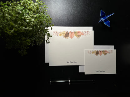 Flat Notecard Set - Boho