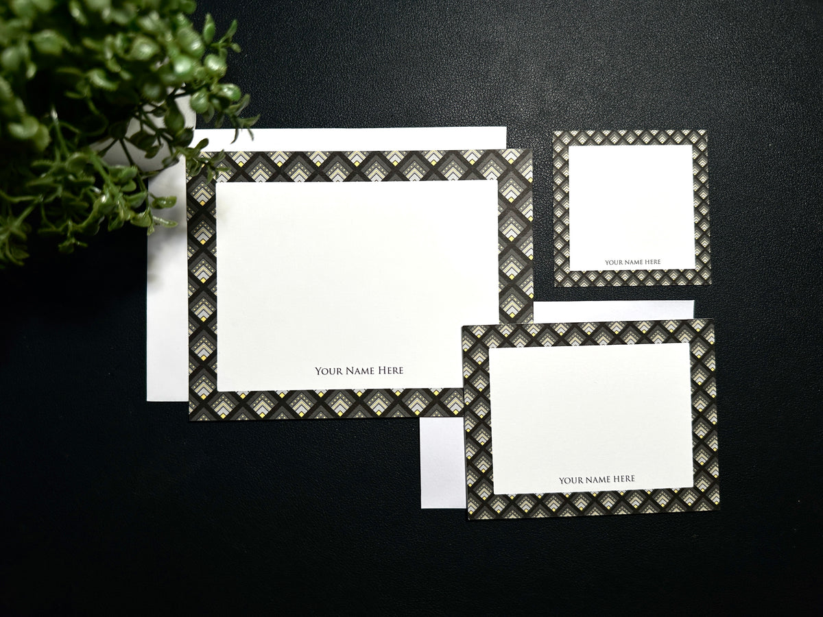 Flat Notecard Set - Deco