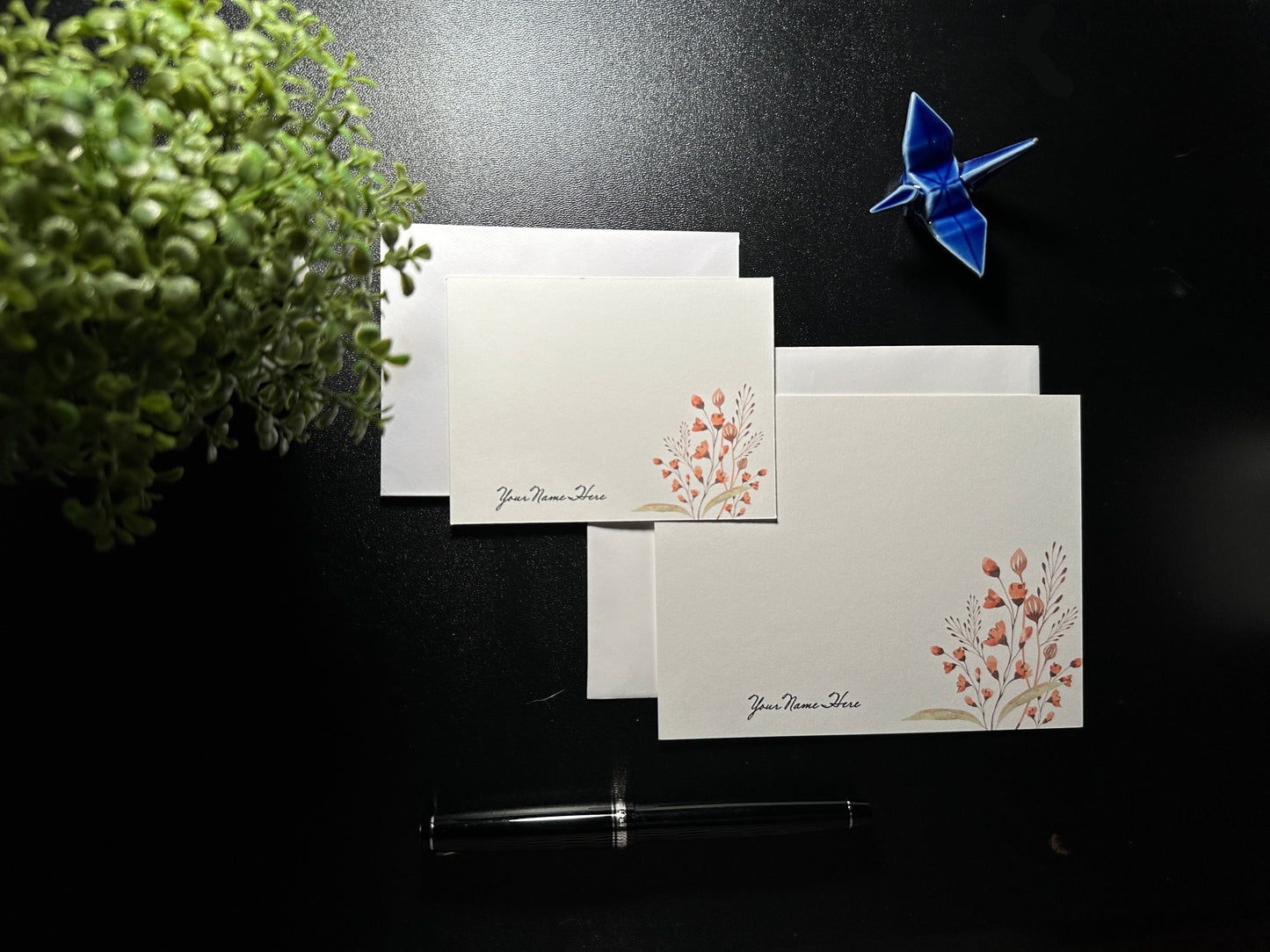 Flat Notecard Set - Floral Bouquet 2