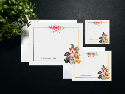 Flat Notecard Set - Holiday - Aspins