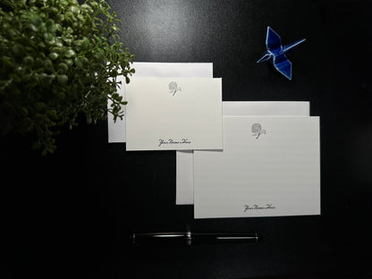 Flat Notecard Set - Hydrangea 1