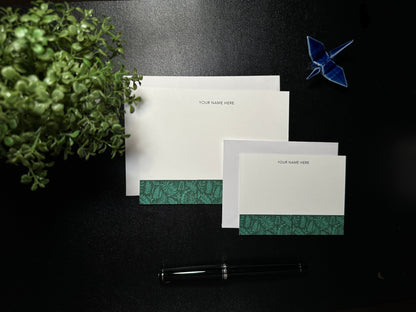 Flat Notecard Set - Leaves