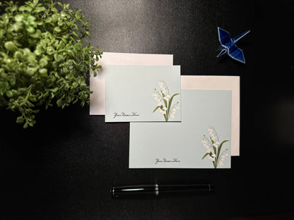Flat Notecard Set - Lily of the Valley