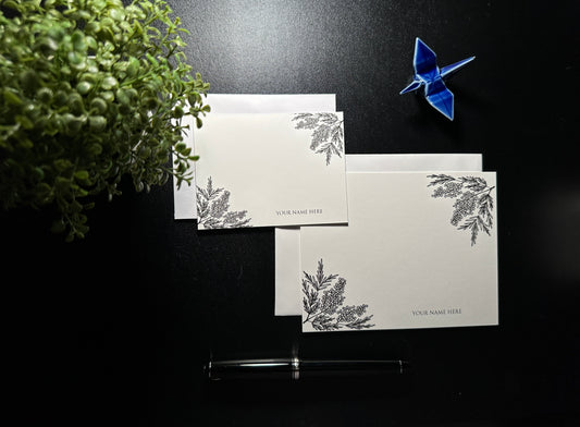 Flat Notecard Set - Mimosa