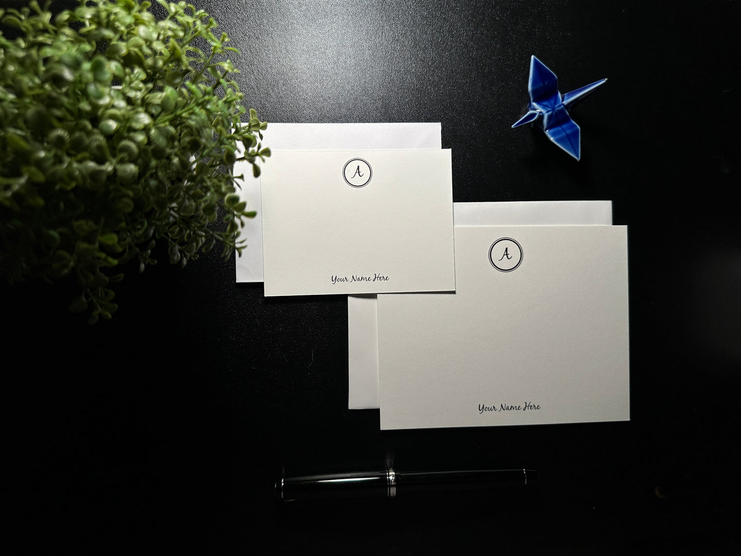 Flat Notecard Set - Circle 1