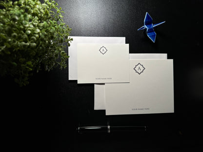 Flat Notecard Set - Diamond 1