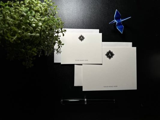 Flat Notecard Set - Diamond 2