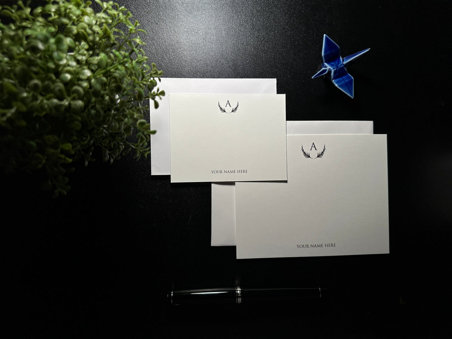 Flat Notecard Set - Fern 2