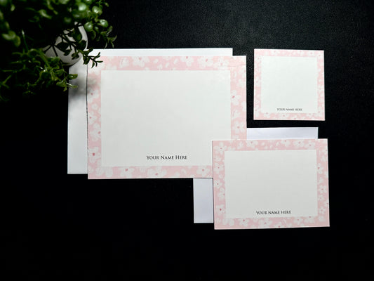 Flat Notecard Set - Sakura Blossoms 2