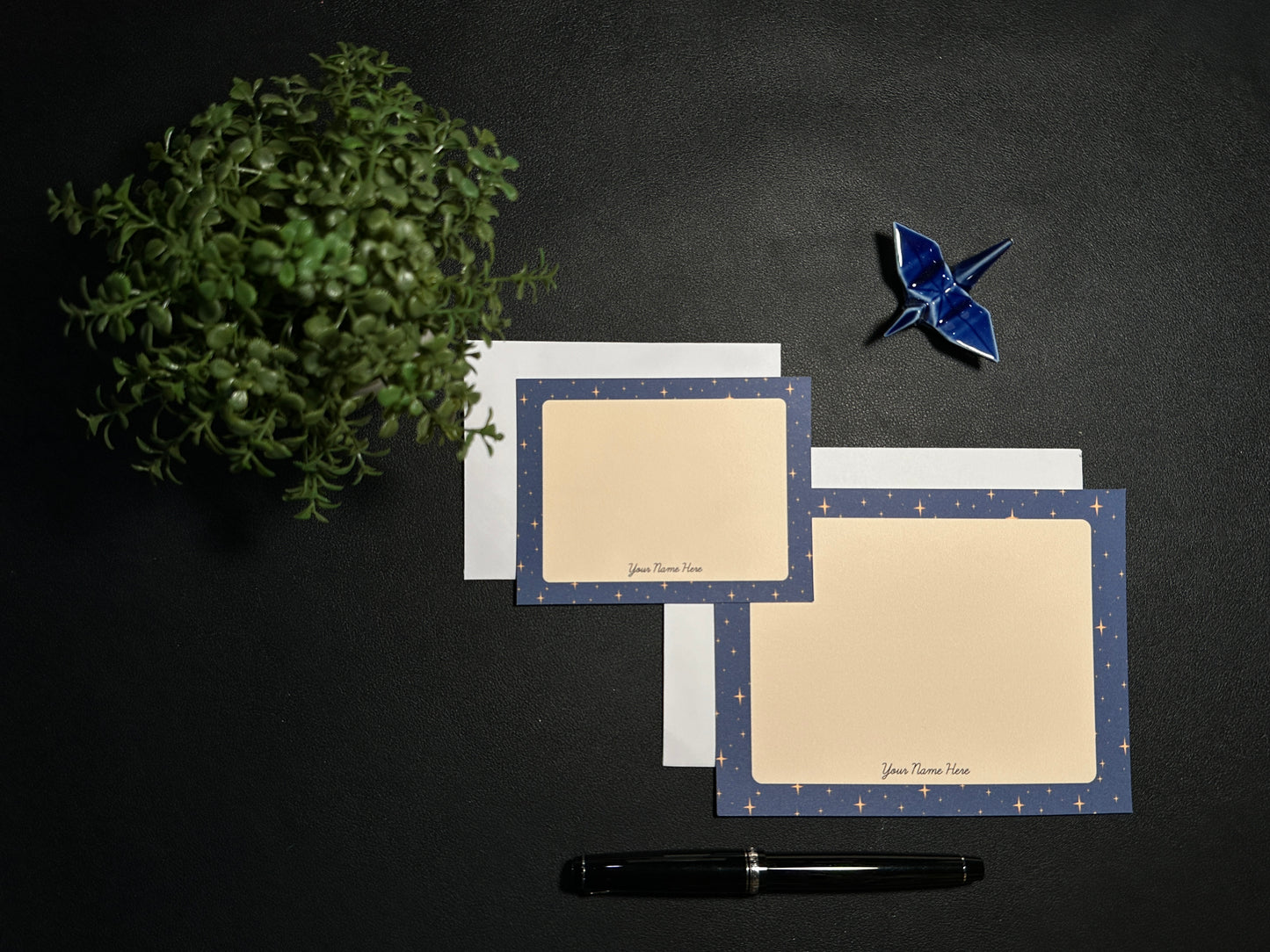 Flat Notecard Set - Starry Sky