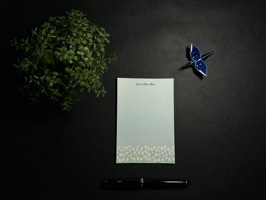 Notepad - Green Flower Field