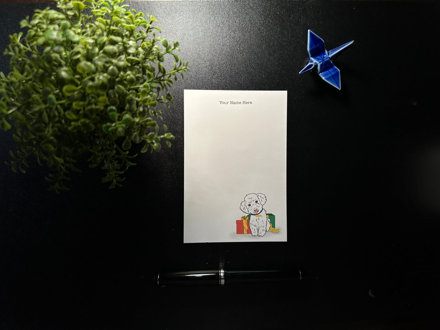 Notepad - Holiday Poodle