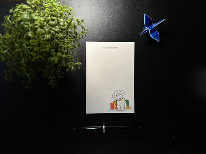 Notepad - Holiday Poodle