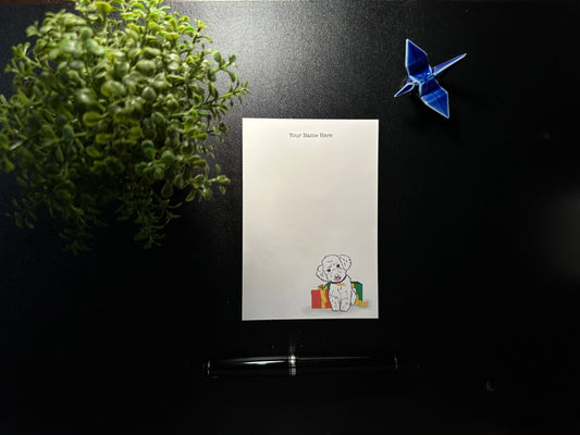 Notepad - Holiday Poodle