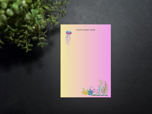 Notepad - Under the Sea - Jellyfish