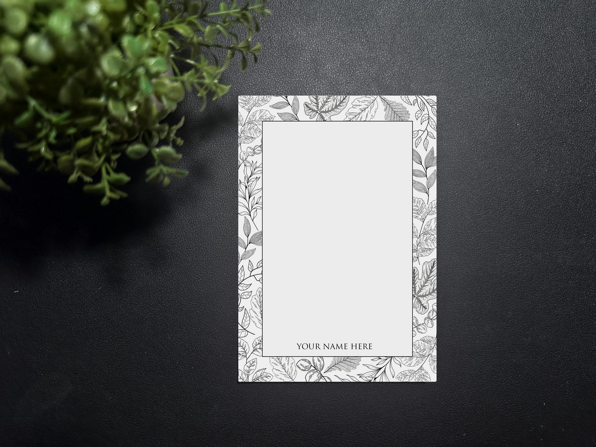 Notepad - Monoline Leaves