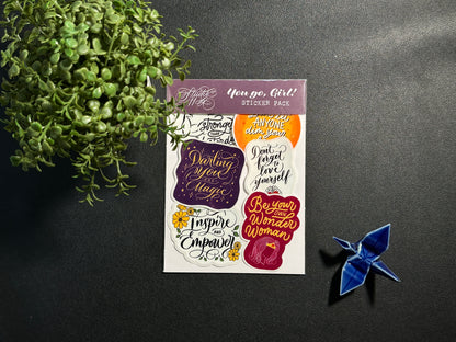 Sticker Set - You Go, Girl!