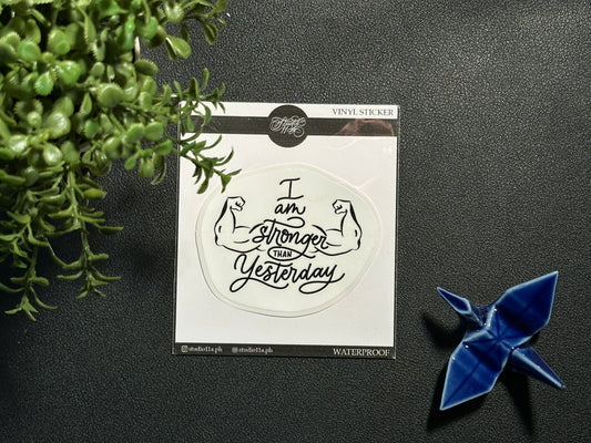 Solo Sticker - Go Girl - Stronger than Yesterday